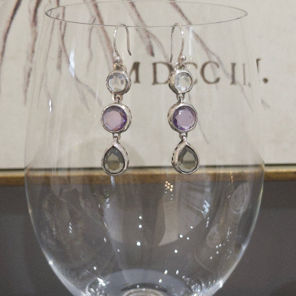 Silpada Plum Pretty Earrings | W2283 | CZ